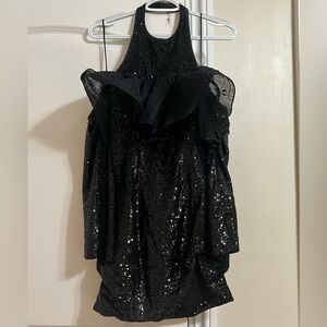 ASOS Black Sequin party dress